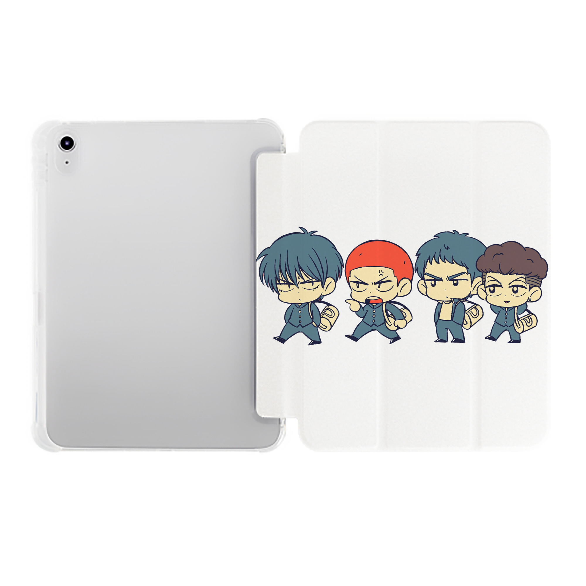 （画像用） SLAM DUNK／スラムダンク IPad ケース ペン収納付き 三つ折りスタンド PUレザー×シリコン 対応機種9.5/10.5/10.9インチ